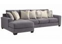 Abraham 4 Seater Modular Fabric Lounge Suite with Chaise